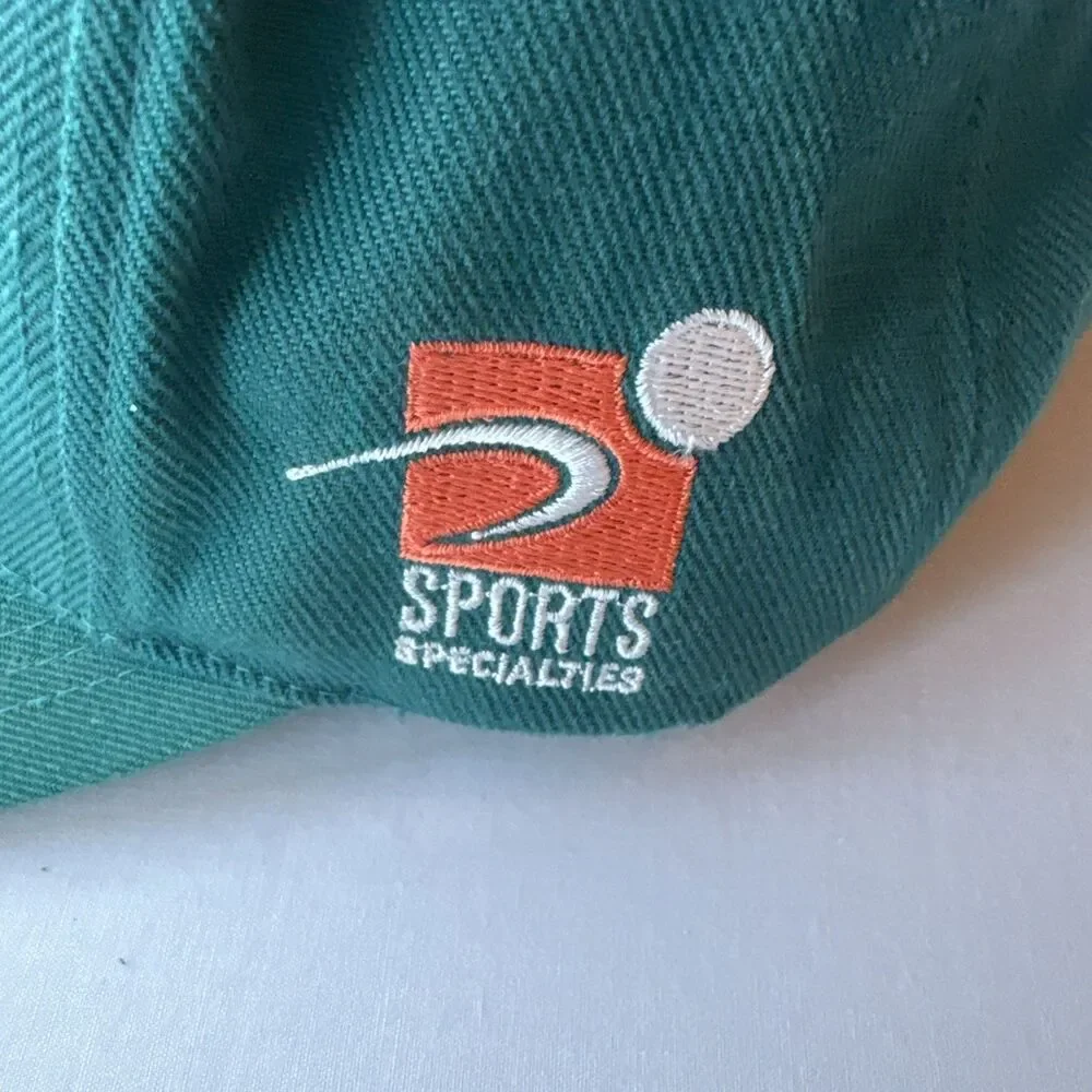 VTG 90s Sports Specialties Miami Dolphins Twin Image Snapback Hat Cap Wool Blend
